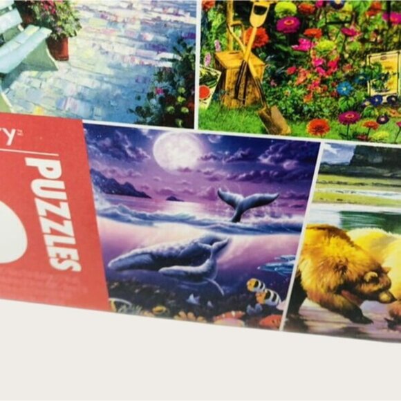 Sure Lox Art Gallery 6 Pack Jigsaw Puzzles Featuring Nature and Artistic Prints - Picture 8 of 9